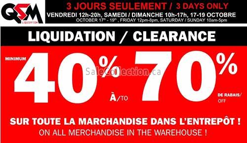 QSM Group Warehouse Sale 2025