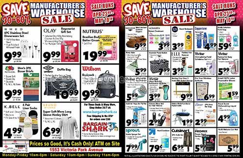 Manufacturers Warehouse Sale 2026