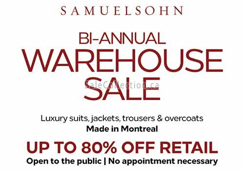 Samuelsohn Warehouse Sale 2026